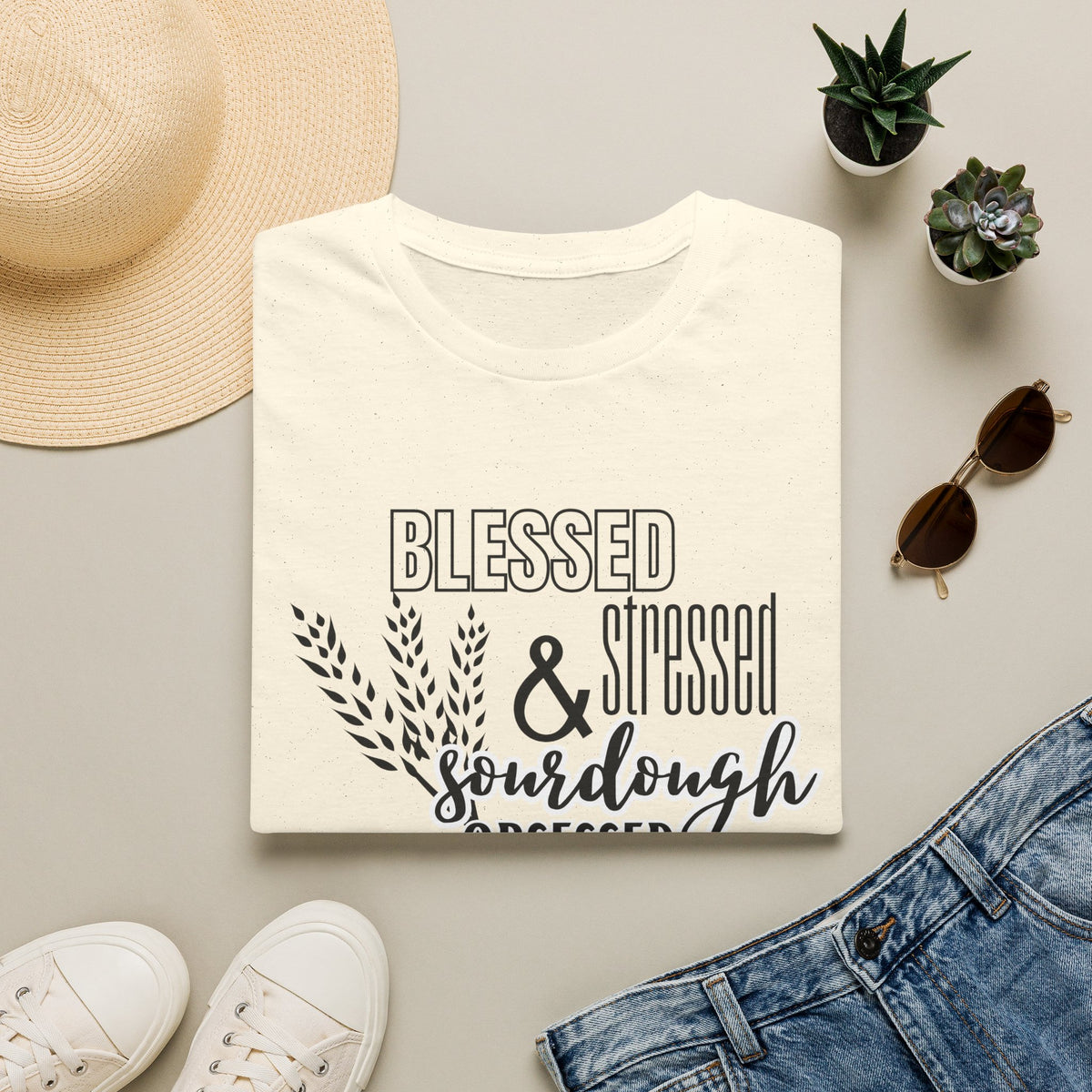 Blessed Stressed & Sourdough Obsessed T-Shirt