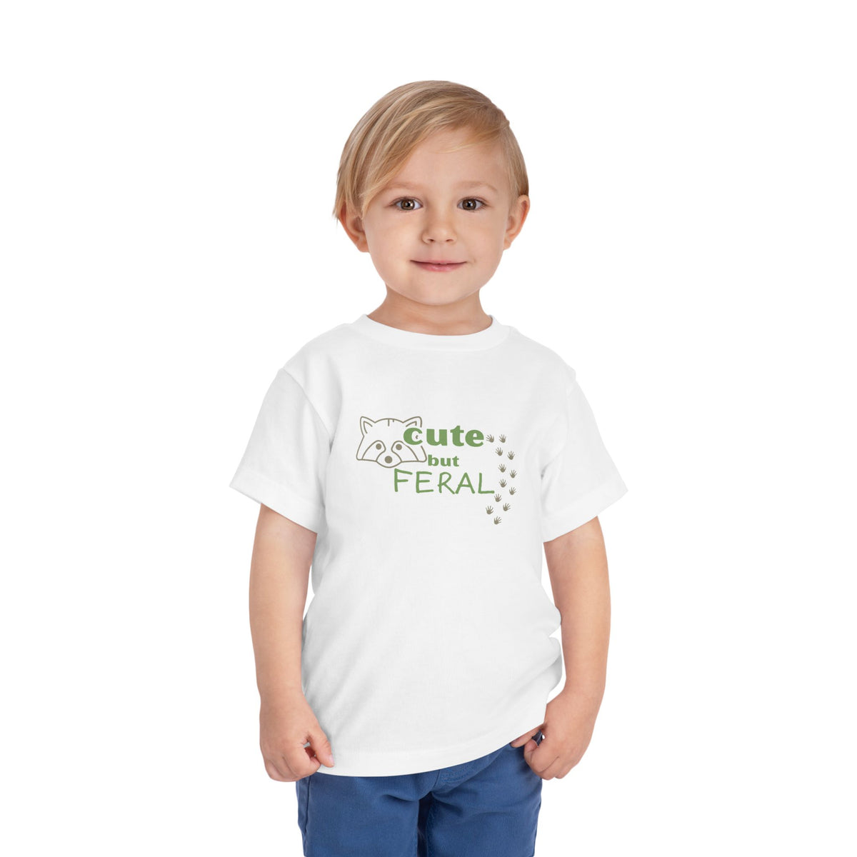 Cute But Feral Toddler Short Sleeve Tee