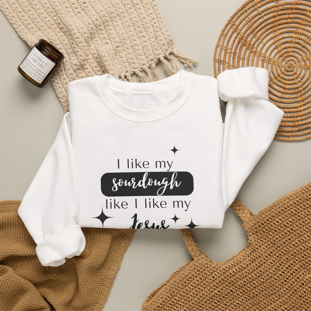 Sourdough & Jesus Crewneck Sweatshirt
