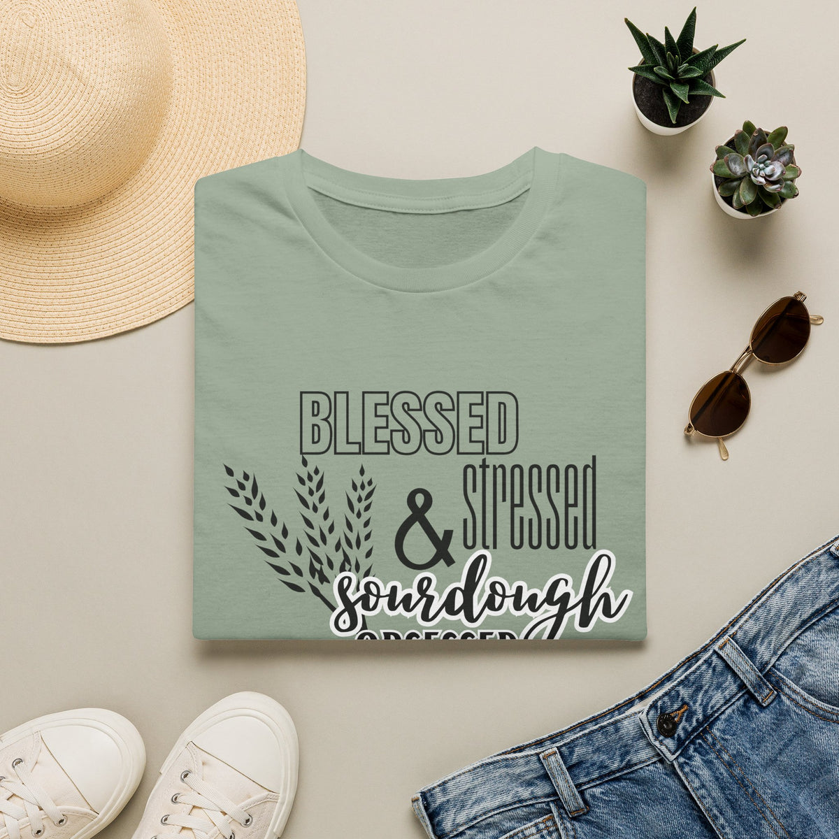 Blessed Stressed & Sourdough Obsessed T-Shirt