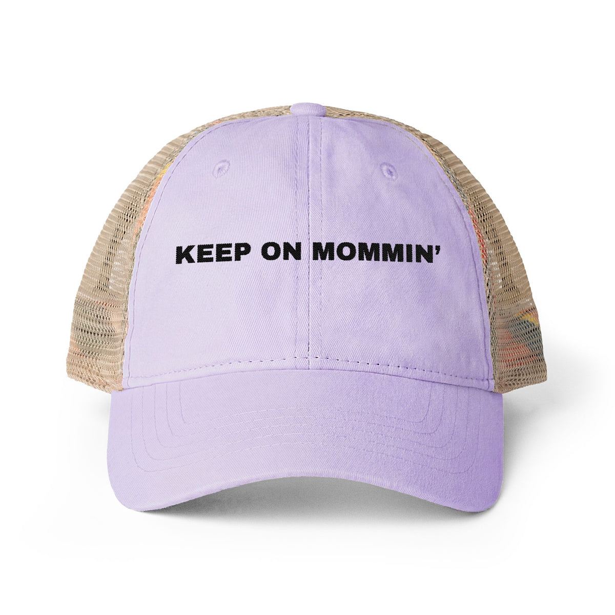 Keep on Mommin' Women's Washed Mesh-Back Cap