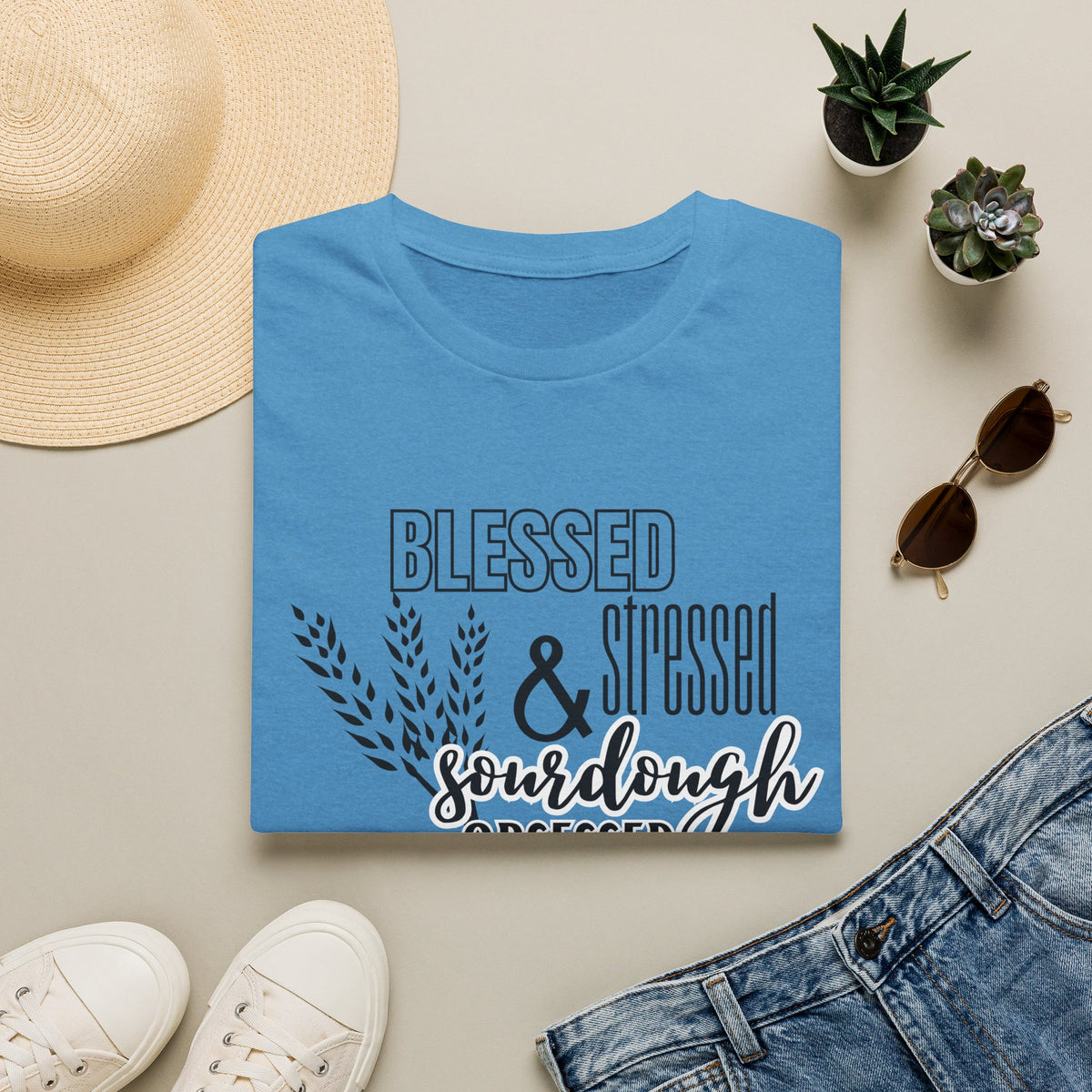 Blessed Stressed & Sourdough Obsessed T-Shirt