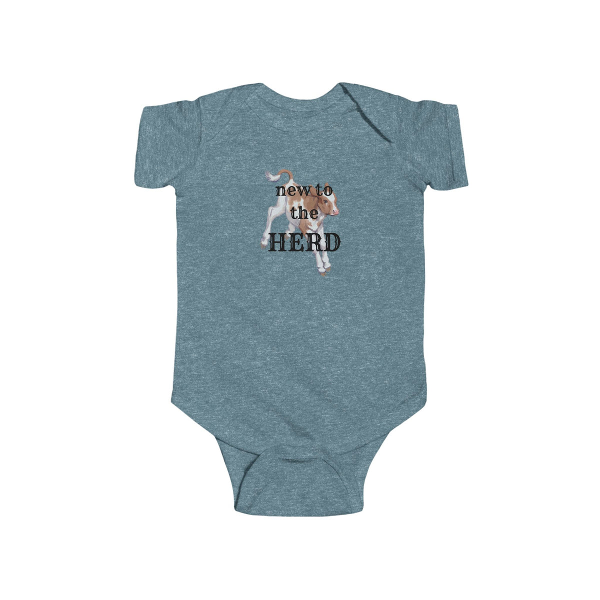 New To The Herd Cow Infant Fine Jersey Bodysuit