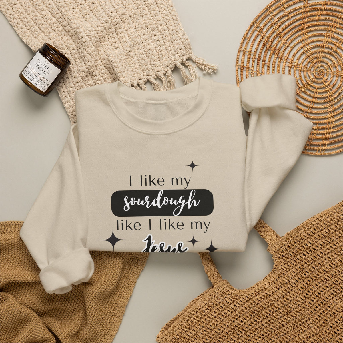 Sourdough & Jesus Crewneck Sweatshirt