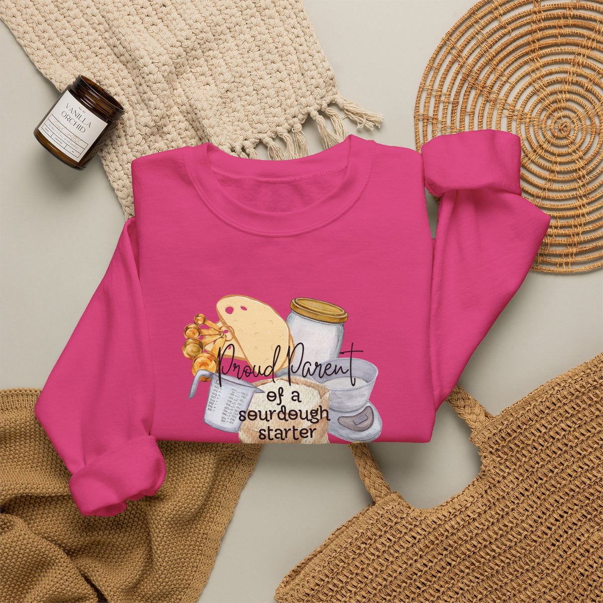 Proud Parents Of A Sourdough Starter Crewneck Sweatshirt