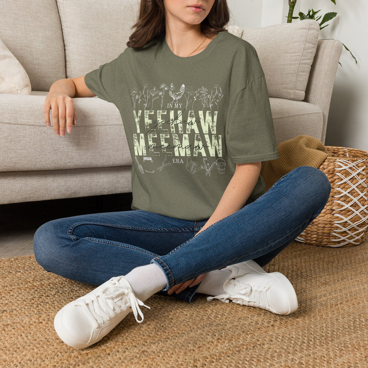 In My Yeehaw Meemaw Era Womens Tshirt