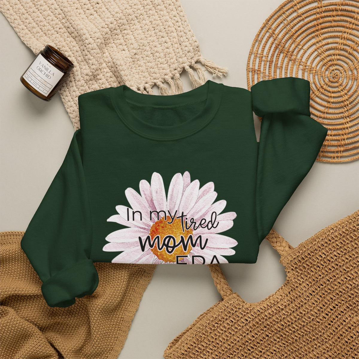 In My Tired Mom Era Crewneck Sweatshirt