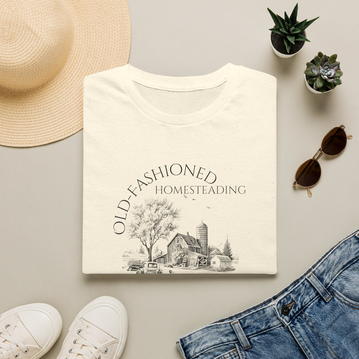 Old fashioned Homesteading On Purpose T-Shirt