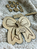 Sweetheart Bow Baby Monthly Milestone Prop