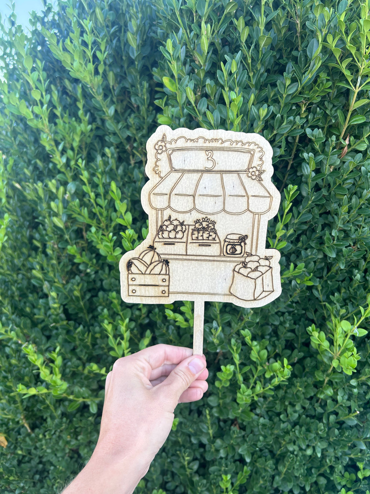 Farmers Market Cake Topper