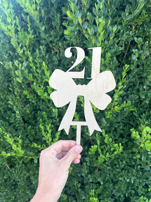 Bow Cake Topper