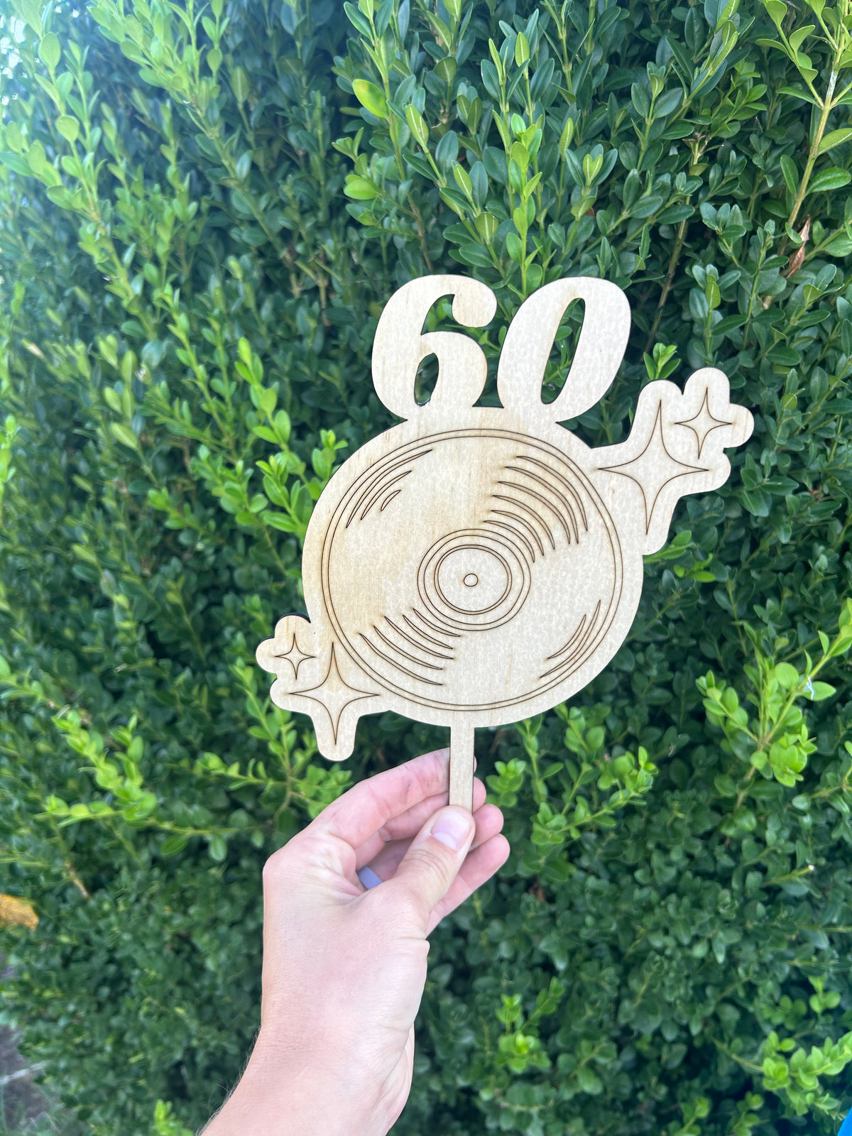 Record Cake Topper