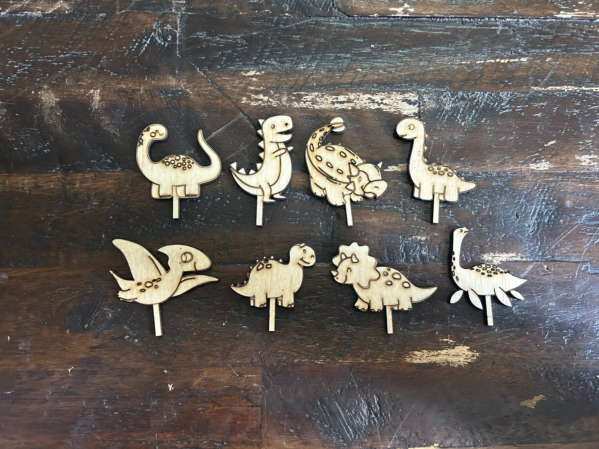 Dino Cupcake Toppers