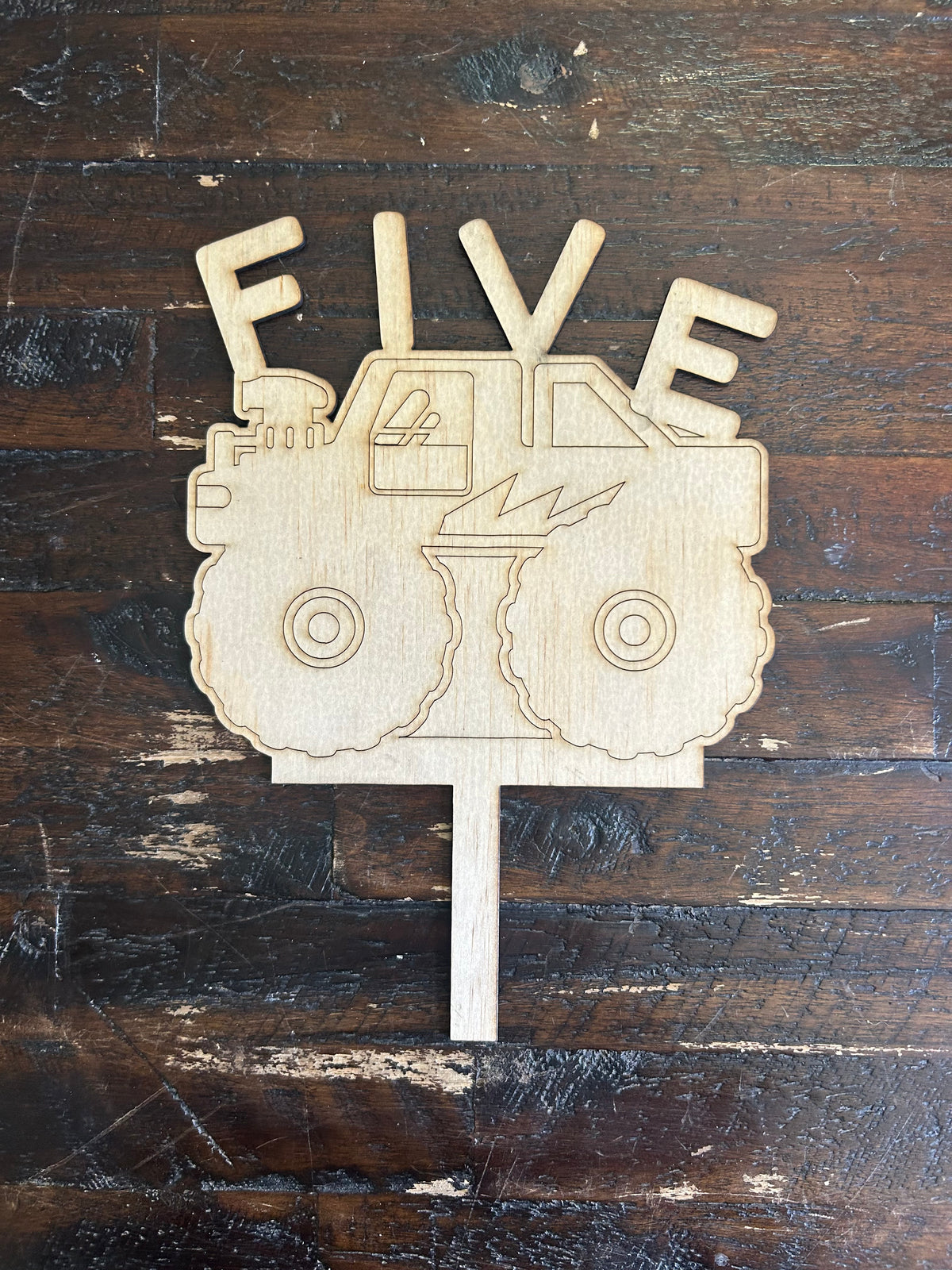 Monster Truck Cake Topper