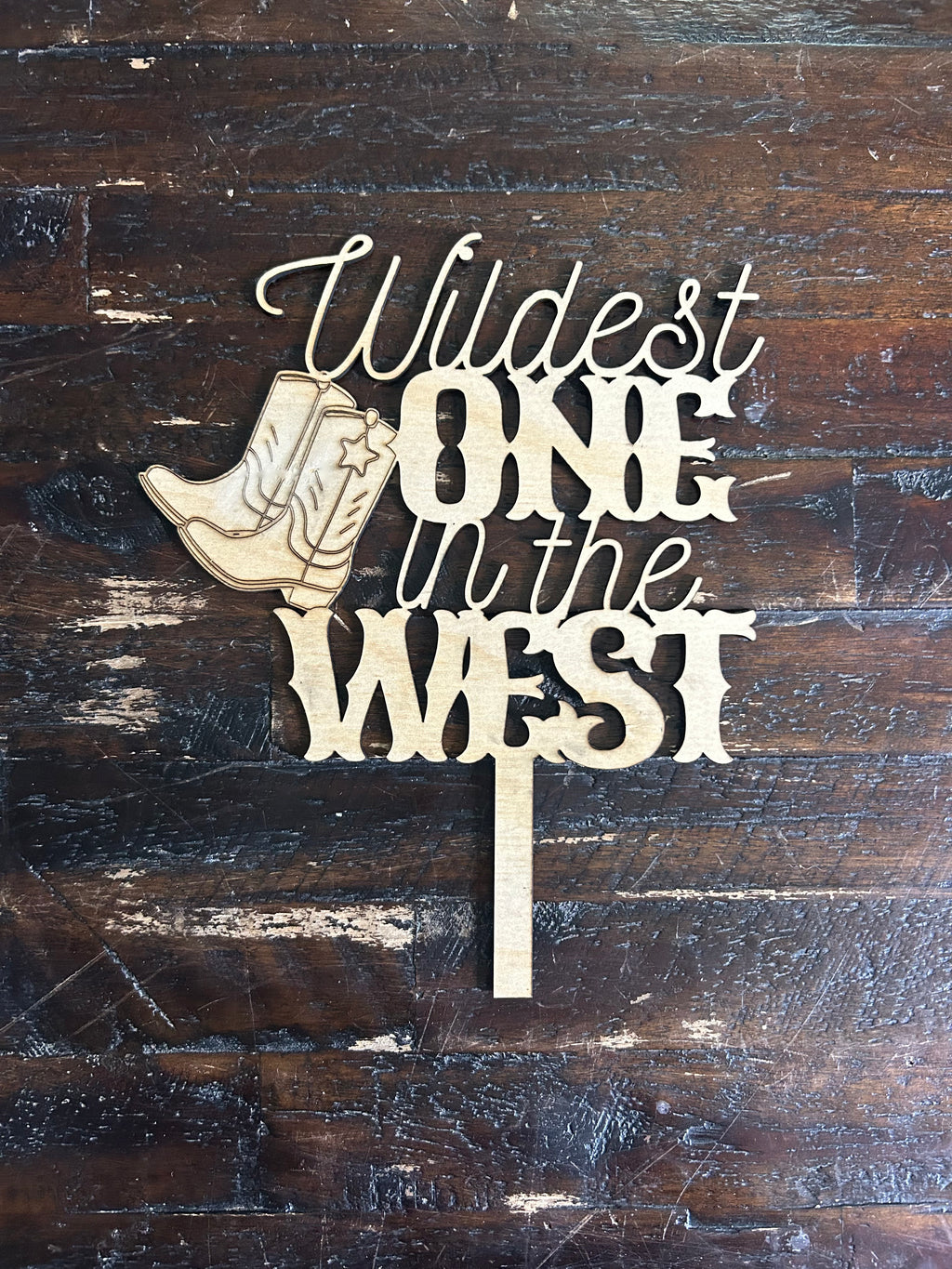 Wildest One in the West Cake Topper