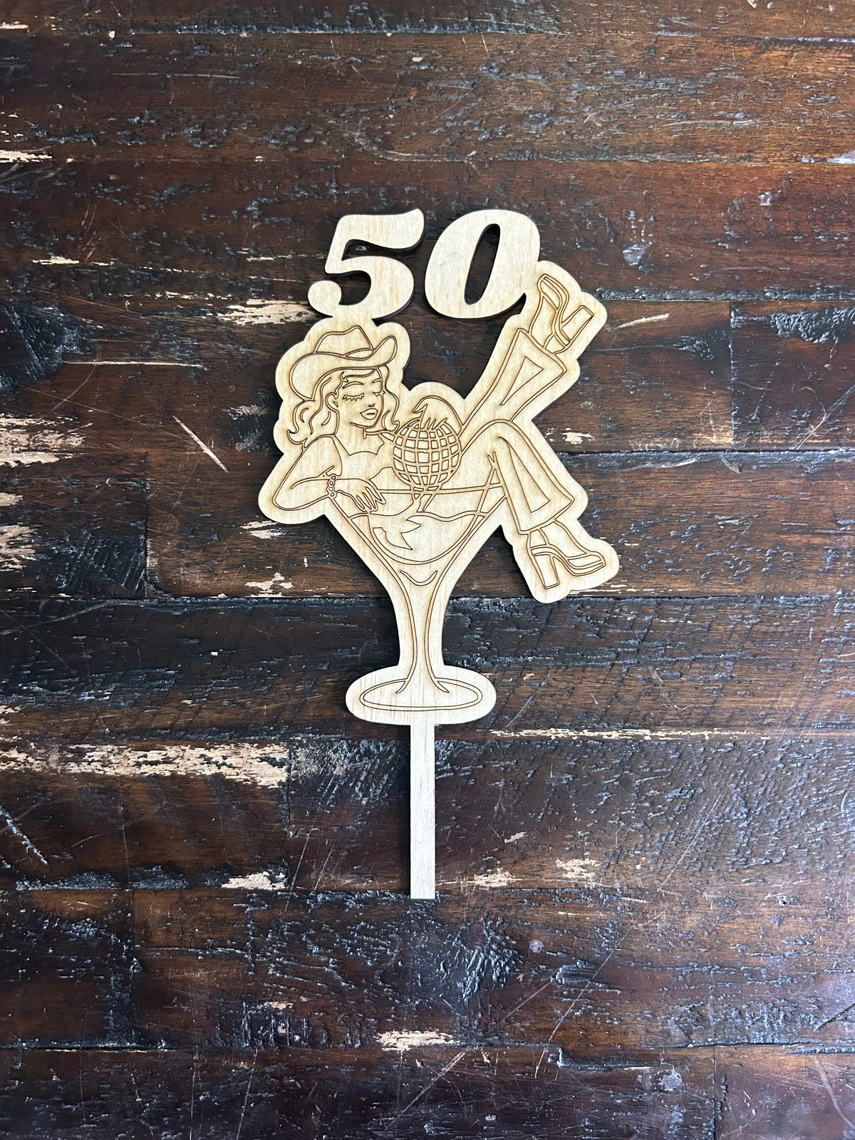 Disco Cake Topper