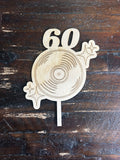 Record Cake Topper