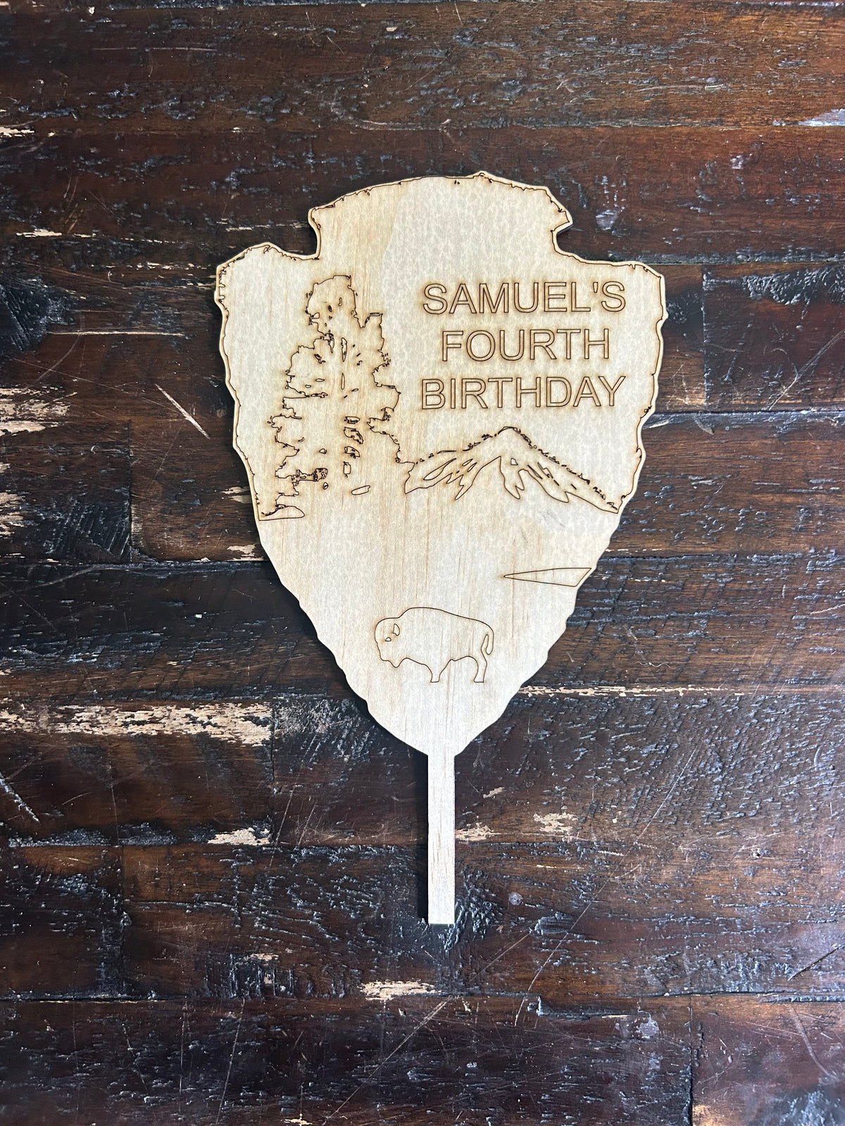 National Park Sign Cake Topper