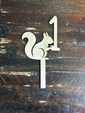 Woodland Squirrel Cake Topper