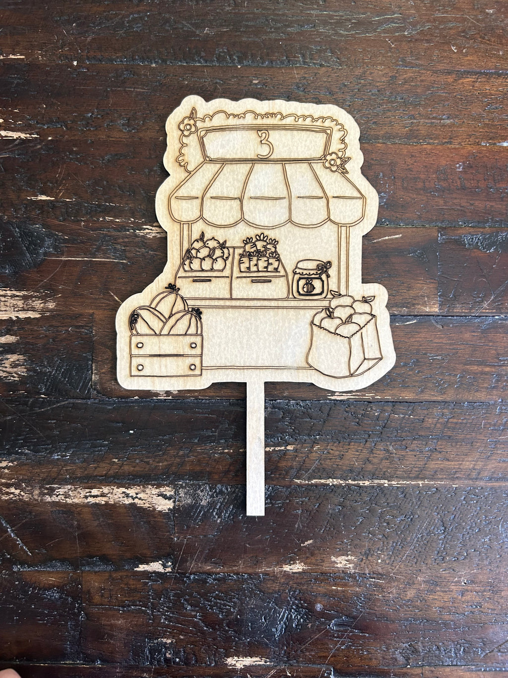 Farmers Market Cake Topper